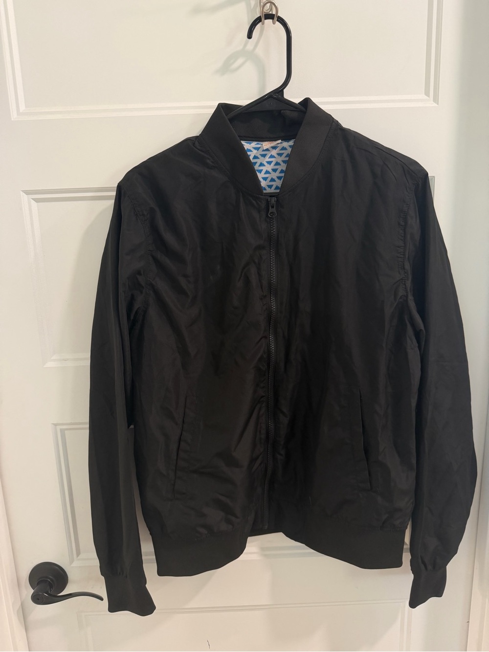 Urban Outfitters UNISEX sz Small, Black Bomber Jacket, Super Lightweight!